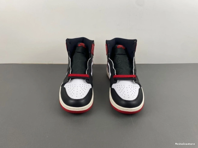 MaikeSneakers High Jordan Black 1 Toe Air Reimagined OG DZ5485-106 0708